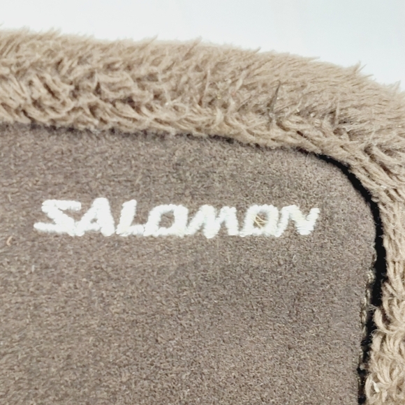 Salomon Women's Emmy Waterproof Suede Winter Boots Thinsulate Brown B542 - Picture 8 of 12